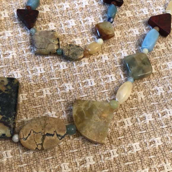 Jay King 2-piece mixed natural stone Sterling Silver Necklace and bracelet set - Picture 9 of 16